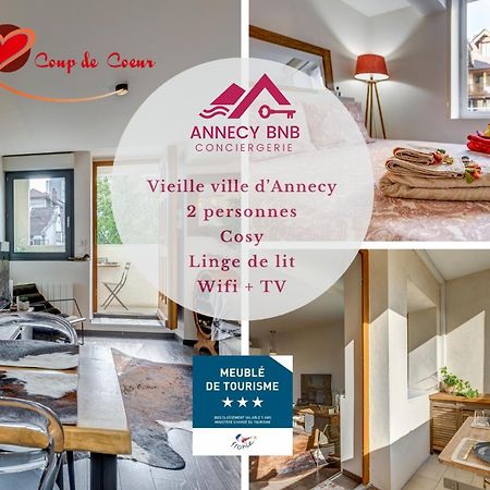 Ferienwohnung Le Pura Vida, Hyper Centre Terrasse + Parking Annecy Exterior foto